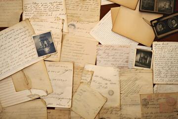 old letters, handwritings, vintage postcards, ephemera
