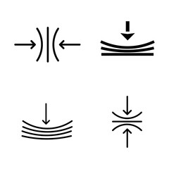 Elastic icon set, Elastic icon, vector illustration on white background..eps