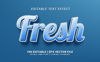 fresh text effect