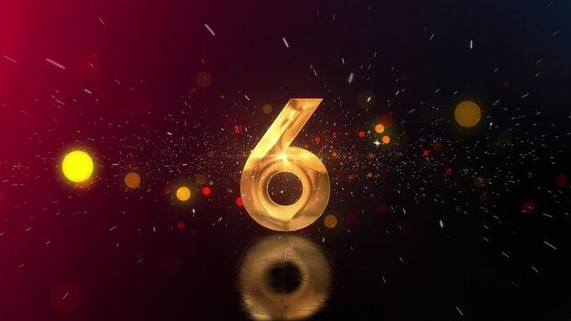 countdown new year animation background. countdown futuristic gold
