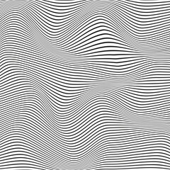 abstract geometric horizontal line seamless wave pattern.