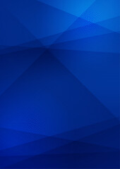 Fototapeta premium Vector blue gradient abstract geometric poster