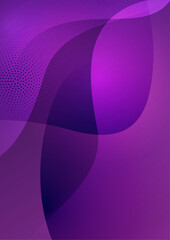 Purple annual report brochure flyer design template with circles style. vector illustration, Use for Leaflet cover presentation abstract flat background, layout in A4 size