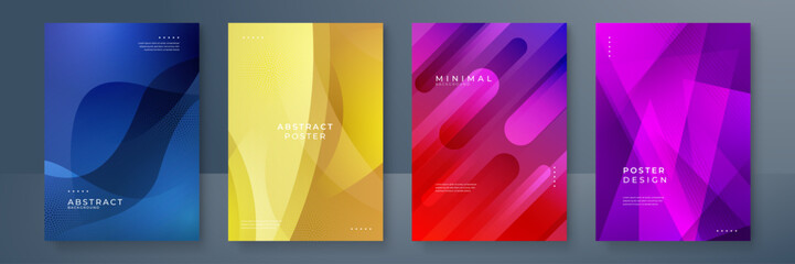 Colourful annual report brochure flyer design template with circles style. vector illustration, Use for Leaflet cover presentation abstract flat background, layout in A4 size