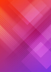 Vector purple and red gradient abstract geometric poster