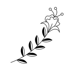 Wedding ornament of floral frame decoration