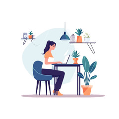 Fototapeta premium People with laptops in various situations