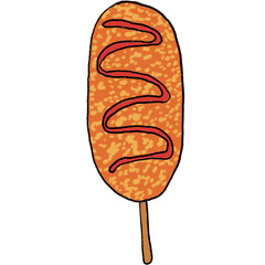 Koreans corndog