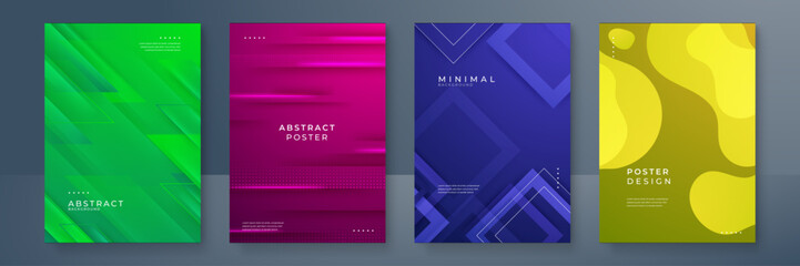 Fototapeta premium Abstract colorful geometric shapes vector technology background, for design brochure, website, flyer. Geometric 3d shapes wallpaper for poster, certificate, presentation, landing page