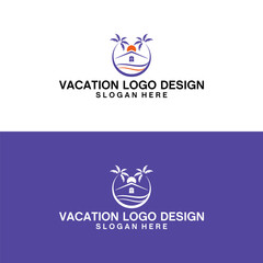 Fototapeta premium vacation logo design
