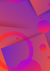 vivid gradient purple orange abstract geometri design background