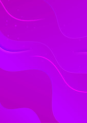 Minimal geometric background. Purple elements with fluid gradient. Dynamic shapes composition.