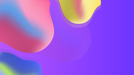 Color gradient background design. Abstract geometric background with liquid shapes. Cool background design for posters.