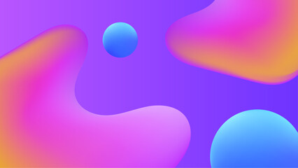 Bright blue and purple Wave Fluid with sparkling design background