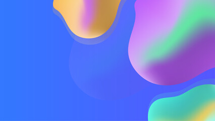 Color gradient background design. Abstract geometric background with liquid shapes. Cool background design for posters.