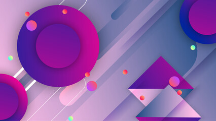 Vector abstract flat geometric background