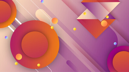 Modern vector colorful abstract geometric