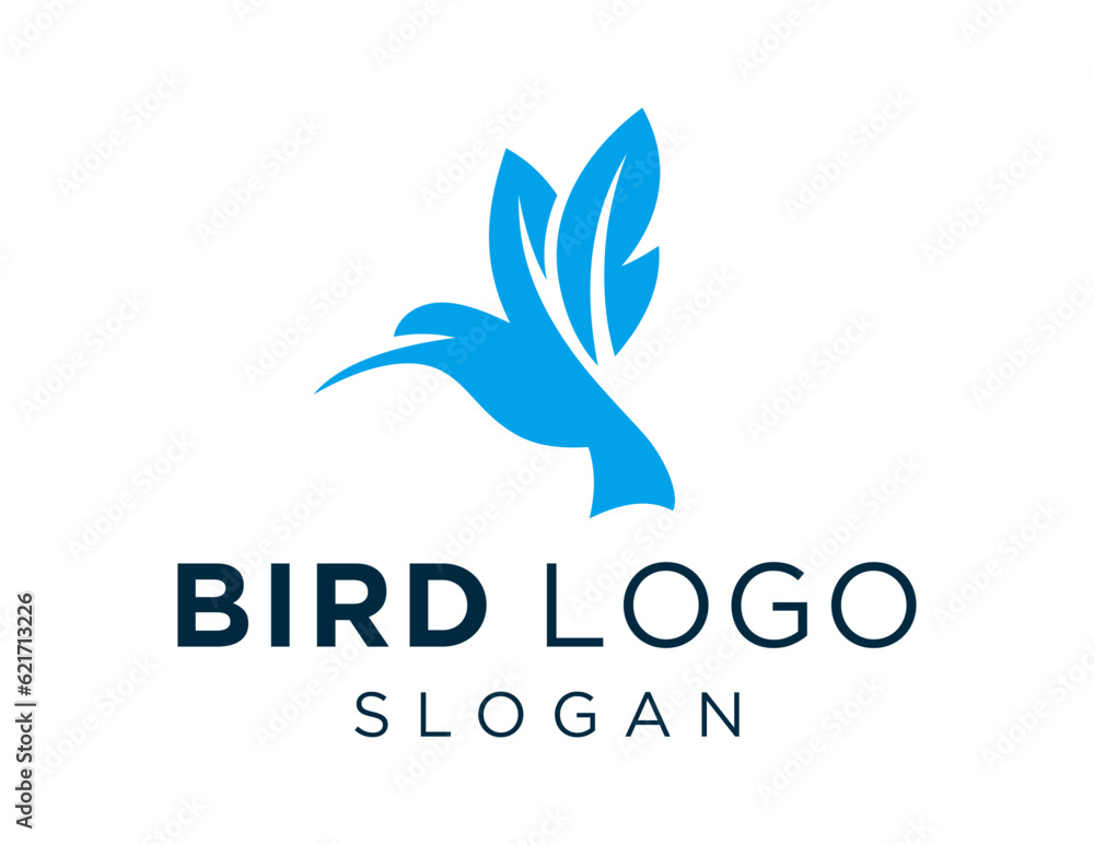 Poster logo design about bird on a white background. created using the coreldraw application.