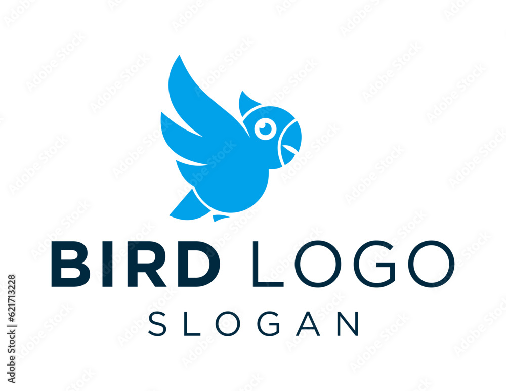 Poster logo design about bird on a white background. created using the coreldraw application.