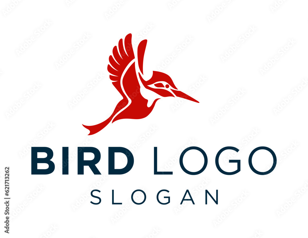 Poster logo design about bird on a white background. created using the coreldraw application.