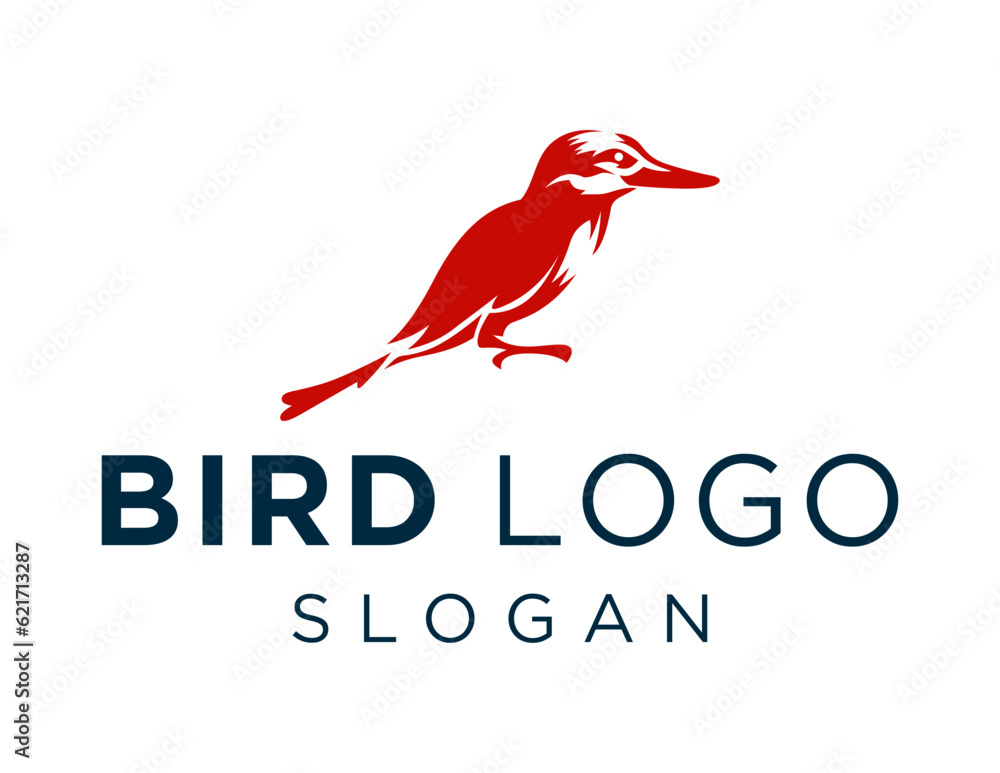 Poster logo design about bird on a white background. created using the coreldraw application.