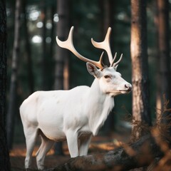 In the heart of the forest, the legendary white deer roams free Creating using generative AI tools