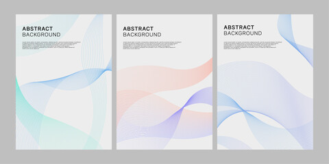 Brochure cover design with geometric pattern.
