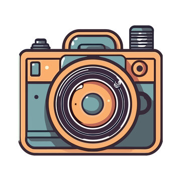 antique camera on modern backdrop