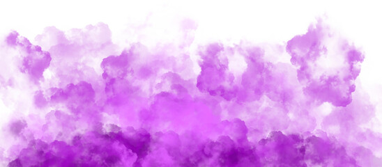 Fototapeta premium Transparent purple paint powder splash