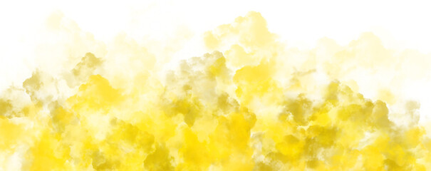 yellow fog isolated on transparent background