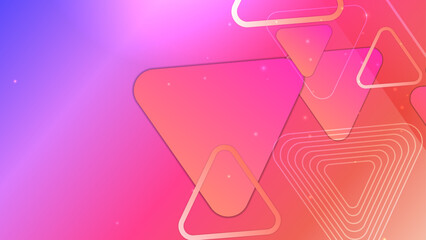 vector purple pink orange background with different shapes