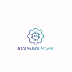 Fototapeta premium design gear and coding development