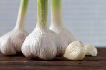 新鮮な新にんにく