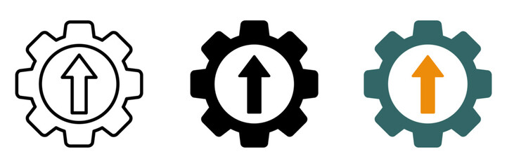 Operational excellence vector icons