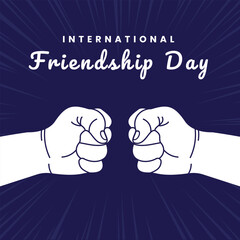 International friendship day social media post design template