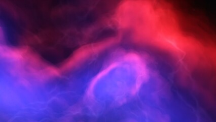 Cosmic background with a blue purple nebula and stars