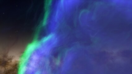 Space nebula, for use with projects on science, research, and education. Illustration
