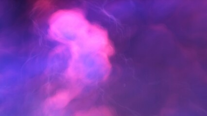 nebula gas cloud in deep outer space, science fiction illustration, colorful space background with stars 3d render
