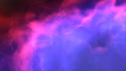 nebula gas cloud in deep outer space, science fiction illustration, colorful space background with stars 3d render
