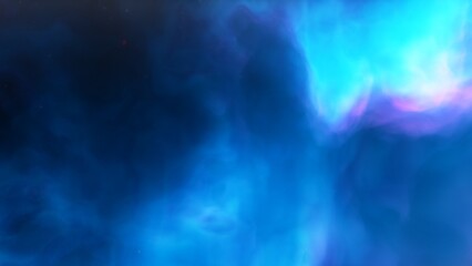 nebula gas cloud in deep outer space, science fiction illustration, colorful space background with stars 3d render
