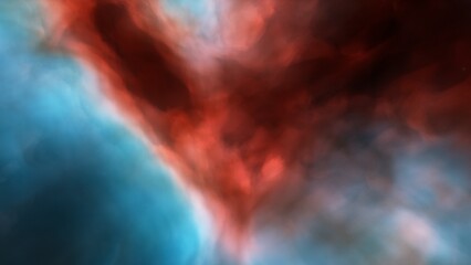nebula gas cloud in deep outer space
