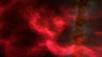 nebula gas cloud in deep outer space
