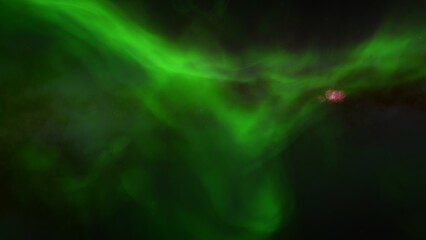 Cosmic background with a blue purple nebula and stars