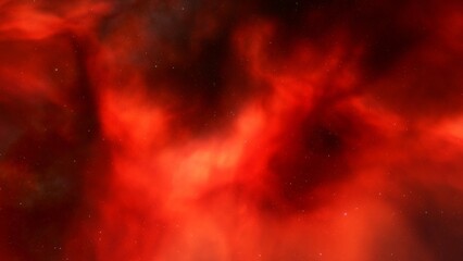 Cosmic background with a blue purple nebula and stars