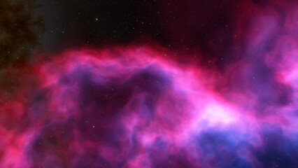 Deep space nebula with stars. Bright and vibrant Multicolor Star field Infinite space outer space background with nebulas and stars. Star clusters, nebula outer space background 3d render
