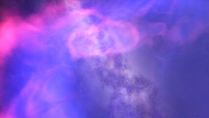 Deep space nebula with stars. Bright and vibrant Multicolor Star field Infinite space outer space background with nebulas and stars. Star clusters, nebula outer space background 3d render
