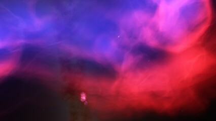 bright nebula, nebula in space, majestic red-purple nebula, beautiful space background 3D render
