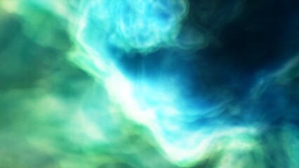 Cosmic background with a blue purple nebula and stars
