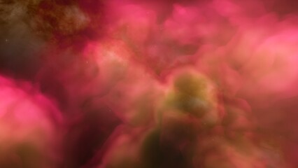 Cosmic background with a blue purple nebula and stars
