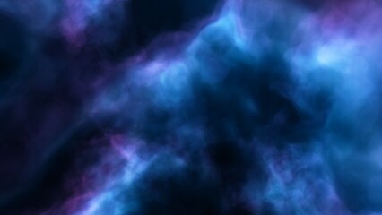 nebula gas cloud in deep outer space, science fiction illustration, colorful space background with stars 3d render
